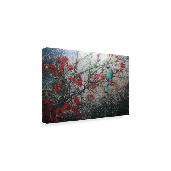 Michael Jackson 'Bird In Floral Tree' Canvas Art,16x24